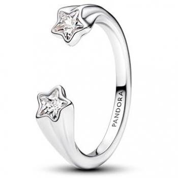 Anillo Abierto de Plata Estrellas Fugaces Pandora - Talla 50