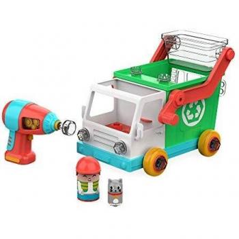 Learning Resources EI-4185 Design & Drill Bolt Buddies Pick, Recycling Truck, Fine Motor Skills Construction Toy