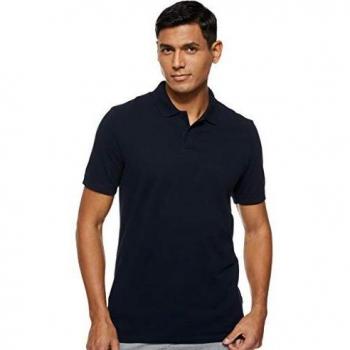 Jack & Jones Men's Slim Fit Basic Polo Shirt in Navy Blue