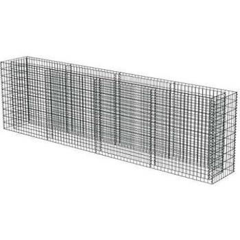 vidaXL Arriate de Gaviones Acero 360x50x100cm Florero Patio Flores Plantas