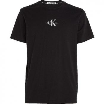 Camiseta Calvin Klein Monologo Regular Tee - Negro
