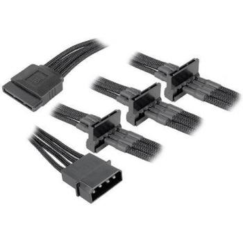 Cable de Alimentación SATA Molex 4Pin M-SATA H 20-80CM Negro BITFENIX BFA-MSC-M4SA20KK