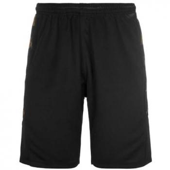 Kappa Gabbio SMS-005 - Shorts Negro L Hombre, tejido ligero, cintura elástica con cordón ajustable, diseño moderno, logo Kappa en la pierna