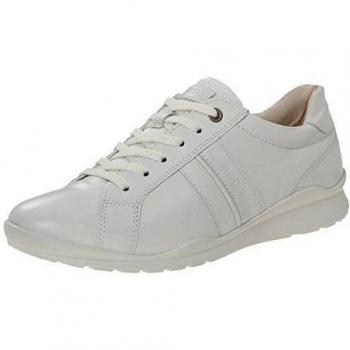 Ecco MOBILE III - Zapatos con cordones de cuero, mujer, color blanco, talla 39