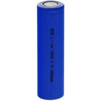 2 x Oege litio Li-ion Batería/18650/3,7 V/2800 mAh, flat top/batería de repuesto Herramientas de construcción/recargable