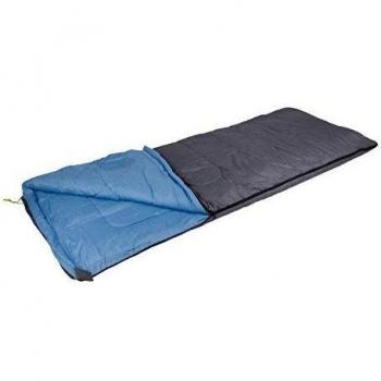 Camp Gear Saco de dormir Comfort Deluxe 220x90 cm gris y azul 3605766