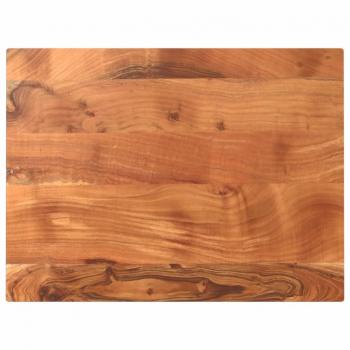 Mesa Rectangular de Madera Maciza de Acacia 90x70x3,8 cm Marrón
