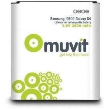 Muvit MUBAT0016 - Batería de litio para Samsung Galaxy S4 i9500, 2600 mAh