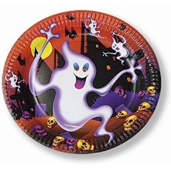 PLATOS HALLOWEEN FANTASMAS 6 UNIDADES