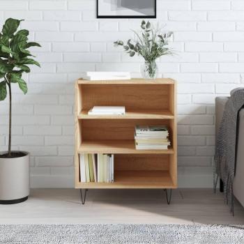 Aparador de madera de ingeniería roble Sonoma 57x35x70 cm, mueble de almacenaje moderno para salón, buffet, armario auxiliar y armario de almacenamiento