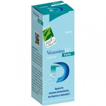100% Natural Vitamina D3 Líquida Forte Suplemento Dietético 30ml