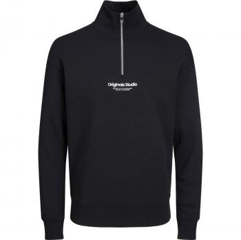 Jack & Jones Vesterbro Half-Zip Hooded Sweatshirt Black XL