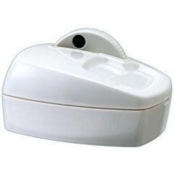 Q-Connect - Porta Clips Kf04698 Con Rueda Magnética Giratoria, Color Blanco