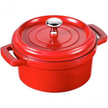 Lacor - 25914 - Cacerola Aluminio Fundido 14Ø - Rojo