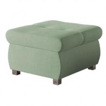Puf Reposapiés Comfivo 122, Uttario Velvet 2954, 60x60x39cm, Patas de Metal