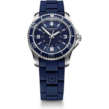 Victorinox Reloj de mujer Maverick V241610 de caucho con correa azul