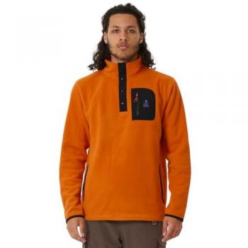 Forro polar Rip Curl Search Half Zip naranja negro - L, características: sudadera de forro polar, diseño de media cremallera, color naranja y negro, talla L