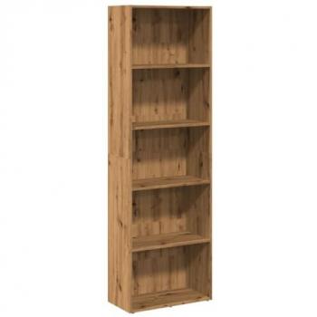 Estantería de Madera de Ingeniería Roble Artisan 60x30x189 cm Marrón