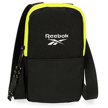Bolsa Bandolera Reebok Hamilton Negra 10,5x18x2 cm Poliéster