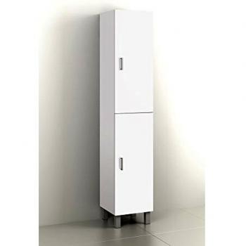 Columna sobre patas Boston 2 puertas H160 - L35 Blanco