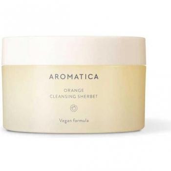 AROMATICA Orange Cleansing Sherbet 150g - Double Cleanser, Makeup Cleansing Balm - Melts Away Stubborn Impurities