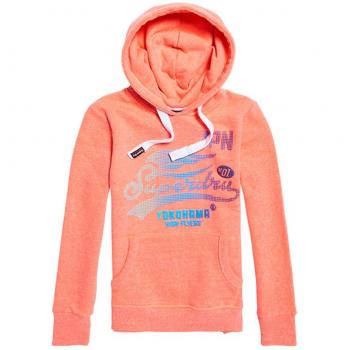Superdry High Flyers Fade Dot Entry Hoo, suéter para Mujer, Rosa