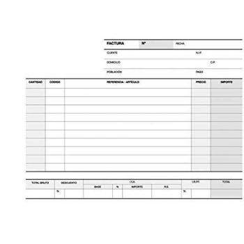 10 Talonarios Factura Castellano Triplicado 210x145 A-66 Apli 13745