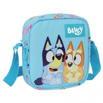Sky Blue Children's Messenger Bag, Safta Bluey, 16 x 18 x 4 cm, Comfortable and Versatile