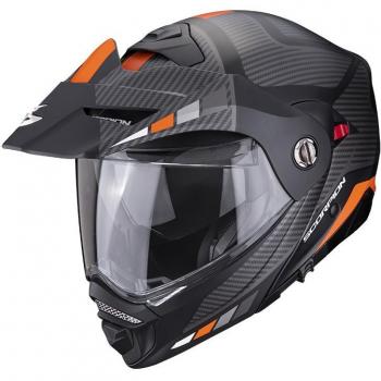 Casco SCORPION ADX-2 CAMINO Matt black-Silver-Orange