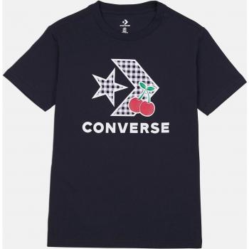 Camiseta Converse Cherry Star Chevron Mujer Negra