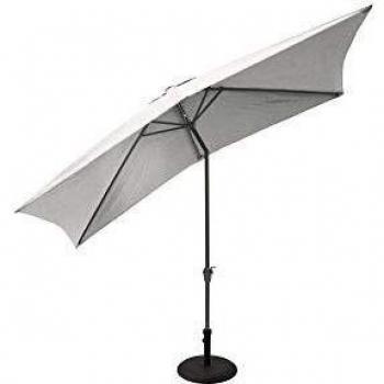 Parasol de aluminio reclinable 3x2 m gris antracita
