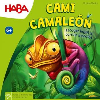 Juego de Mesa Cami Camaleón - Juego Infantil de Memoria y Cálculo, 15x15x4 Cms, recomendado para mayores de 6 años