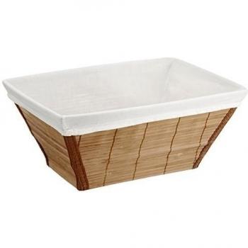 Wenko 21631100 – Cesta bambú L – Cesta de baño, 31 x 14 x 21 cm, Natural
