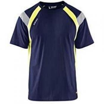 Blaklader Fluorescent Marine/Yellow T-Shirt Size XS