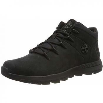 Timberland Sprint Trekker Mid Lace-Up Trainer for Men in Black, Size: 12.5