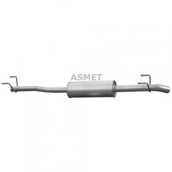 Silenciador trasero ASMET 02.058 - Silenciador trasero de acero inoxidable, diseño específico para vehículos, reducción de ruido optimizada, fácil instalación, compatibilidad con modelos seleccionados
