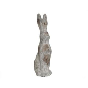 Figura Decorativa Romimex Marrón Conejo Rústico 18 x 58 x 18 cm