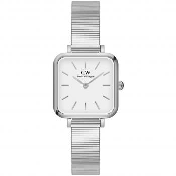 Reloj Unisex Daniel Wellington Quadro Studio 22 X 22 Stainless Steel White Dial DW00100521 - Elegancia y estilo para cualquier ocasión
