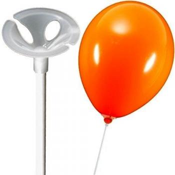 'Globo varillas con soporte Color Blanco 100 unidades - partydiscount24 ®