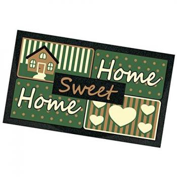 Felpudo de goma suave antideslizante 40x70 cm para entrada de casa multicolor rectangular