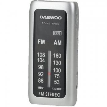 Daewoo DW1129 Radio Portátil Mini Plata