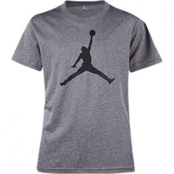Camiseta Nike Jumpman para niños en color gris con logo de Jordan