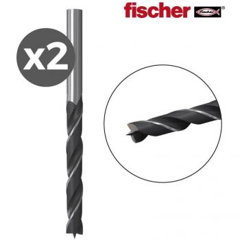 Fischer Pack 2 Brocas para Madera HB 4/2K 530634 D-WS 4,0 x 43/75 EDM 96189