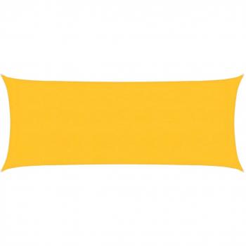 Toldo de vela HDPE amarillo 160 g/m² 2x5 m