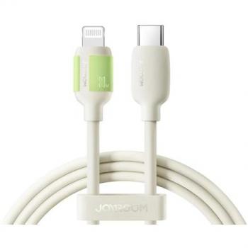 Cable de Datos Joyroom S-A53 USB-C a Lightning 30W Carga Rápida 1.2m Beige