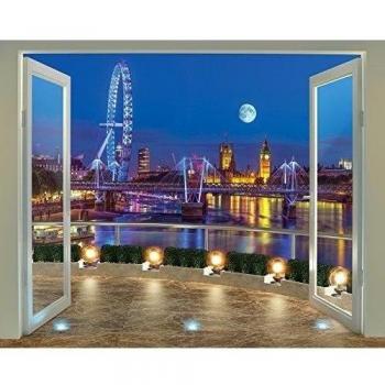 Papel pintado 2,4 x 3 m Walltastic colección Londres, multicolor