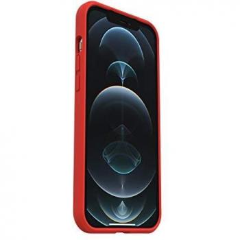 OtterBox para Apple iPhone 12 Pro Max, Funda Fina Antícaidas, Sleek Case, Power Red Transparente/Rojo - En Caja Retail