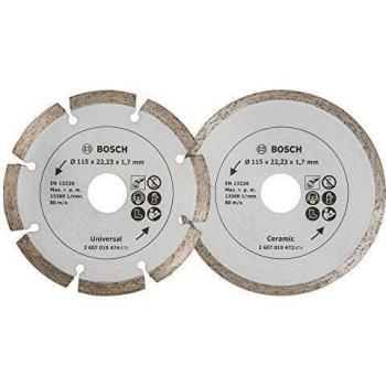 Bosch 2607019478 - Paquete de 2 discos de diamante para azulejos y materiales de construcción