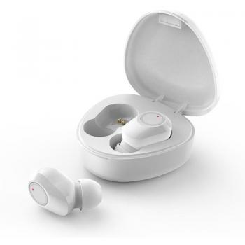 Auriculares Bluetooth Estéreo TWS M9 Blancos con Base de Carga y Power Bank Integrado
