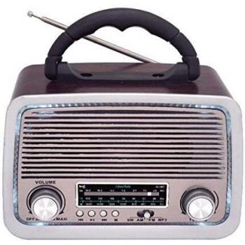 SAMI-RS11807 Radio analógica SAMI 3 Bandas FM/Am/SW recepción Cable de alimentación. Antena telescópica, Función BT, Entrada USB/Micro SD/Aux IN. Luz LED Ambiental.